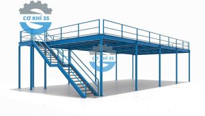 Sàn lửng khung kết cấu thép, Kệ sàn Mezzanine khung kết cấu thép