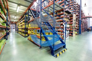 Kệ sàn công nghiệp 2 tầng beam chịu tải 1500kg/tầng